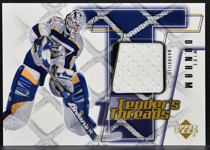 2002-03 Upper Deck Tender's Threads Mike Dunham TT-MD Predators Jersey 0758