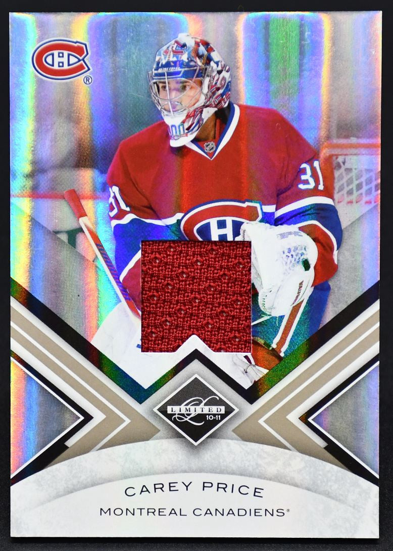 Maillot Panini Limited 2010-11 Carey Price 26 165/199