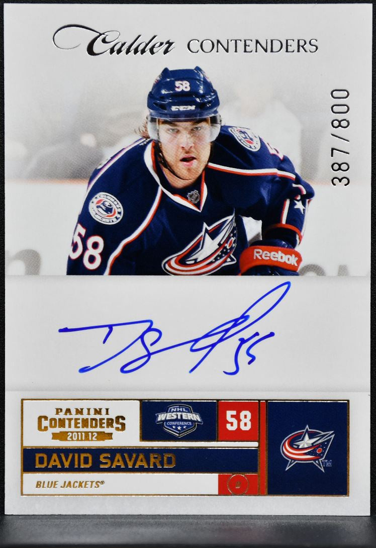 2011-12 Panini Contenders Calder Auto Savard RC Auto /800 5860