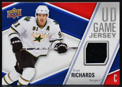 2011-12 UD Series 1 UD Game Jersey Brad Richards GJ-RI Rangers Jersey 3381