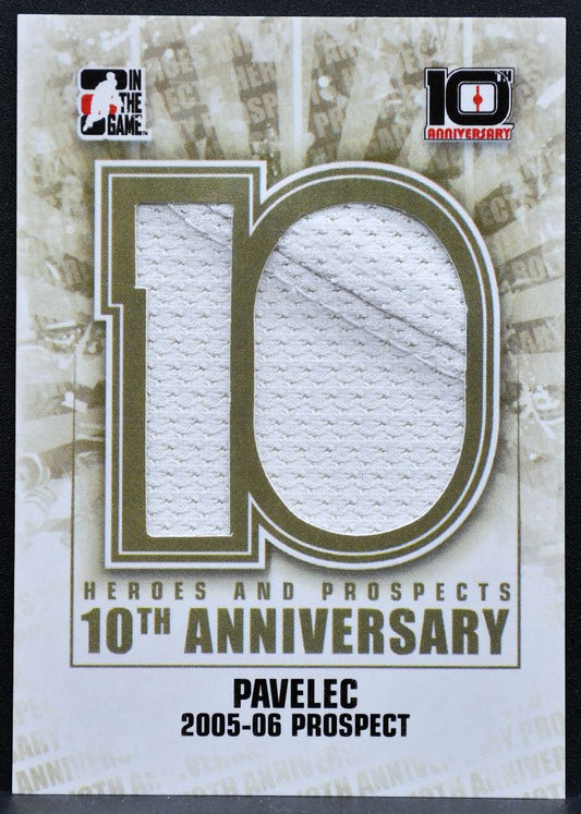 2013-14 ITG Heroes and Prospects Tenth Anniversary Ondrej Pavelec Patch 3926
