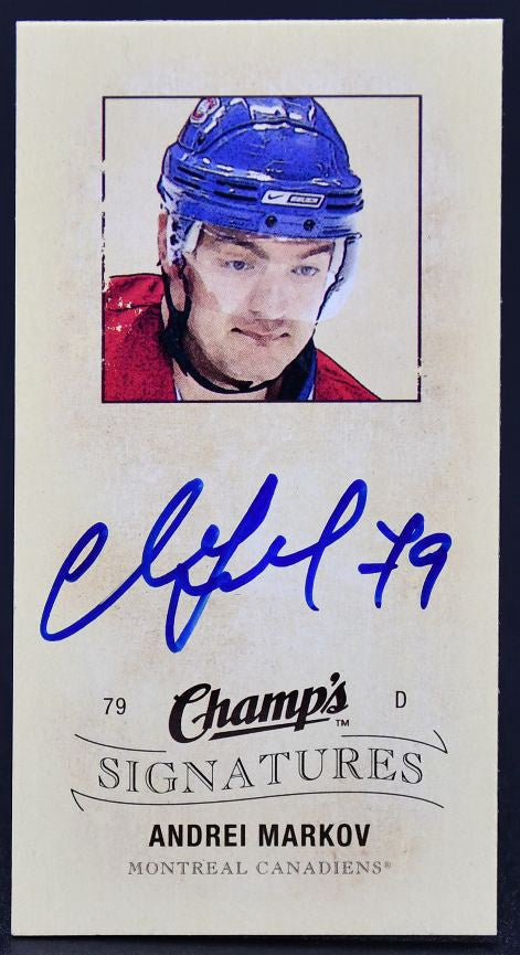 2009-10 UD Champ's Signatures Andrei Markov CS-AM Auto