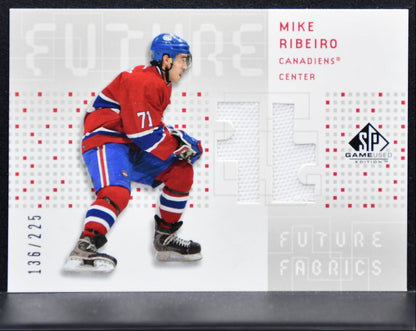 2002-03 SP Game Used Future Fabrics Mike Ribeiro Canadiens 136/225 Jersey 1687
