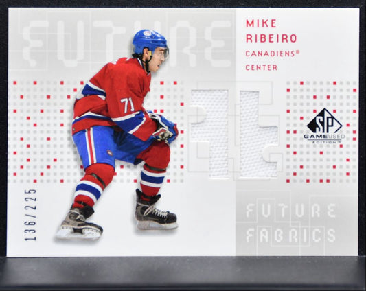 2002-03 SP Game Used Future Fabrics Mike Ribeiro Canadiens 136/225 Jersey 1687