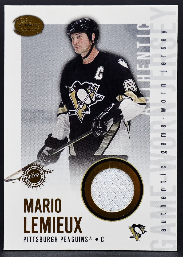 Maillot authentique porté en match par Mario Lemieux (n° 18) lors de la saison 2003-2004, Pacific Calder.