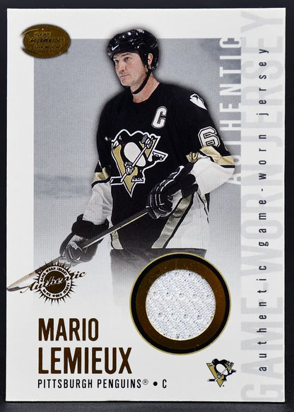 Maillot authentique porté en match par Mario Lemieux (n° 18) lors de la saison 2003-2004, Pacific Calder.