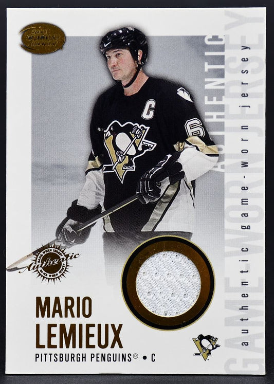 Maillot authentique porté en match par Mario Lemieux (n° 18) lors de la saison 2003-2004, Pacific Calder.
