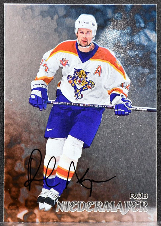 1998-99 Be a Player Autographs Rob Niedermayer 208 Florida Panthers Auto