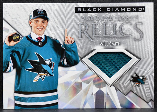 2024-25 UD Black Diamond Debut Relics Jersey Will Smith Sharks RC Jersey 2423