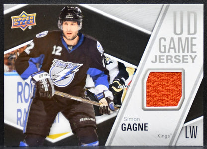 2011-12 Upper Deck Series 1 UD Game Jersey Simon Gagne GJ-SG Kings Jersey 3223