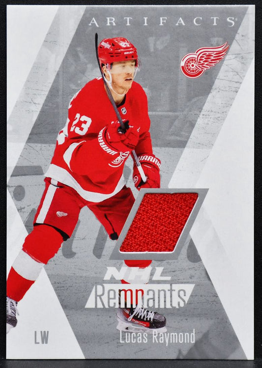 2025-26 UD Artifacts NHL Remnants Lucas Raymond NR-17 Detroit Red Wings Jersey 3804