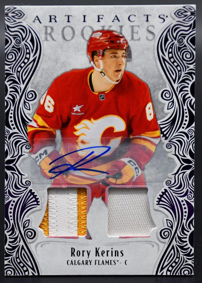 2025-26 UD Artifacts Rory Kerins 175 Calgary Flames RC Auto 14/15 Patch