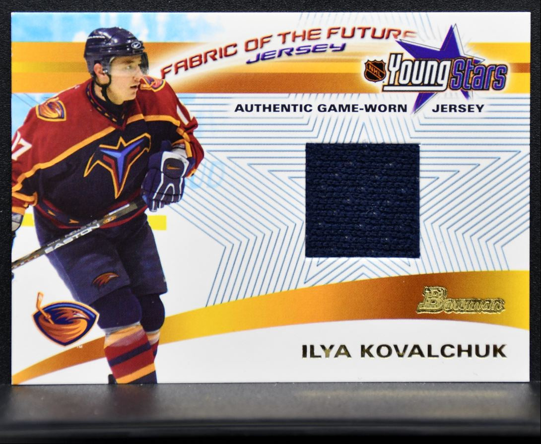 2001-02 Bowman YoungStars Fabric of the Future Jersey Kovalchuk RC Jersey 2494