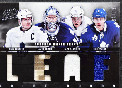 2011-12 Panini Prime Quads Phaneuf/Gardiner/Reimer/Schenn /75 Jersey 7321