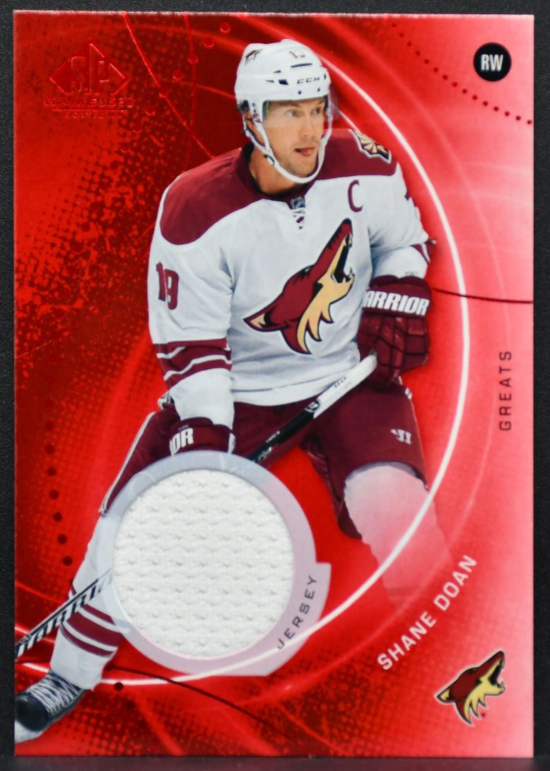 2025-26 SP Game Used Greats Red Jersey Shane Doan 53 Arizona Coyotes Jersey 7015