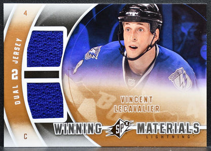 2011-12 SPx Winning Materials Vincent Lecavalier WM-VL Lightning Jersey 0196