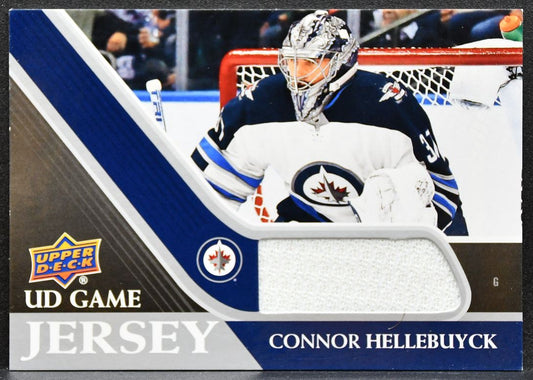 2020-21 Upper Deck UD Game Jersey Connor Hellebuyck GJ-CO Jets Jersey 6418