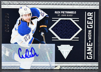 2011-12 Panini Gear Autographs Pietrangelo St. Louis Blues Auto /100 Jersey