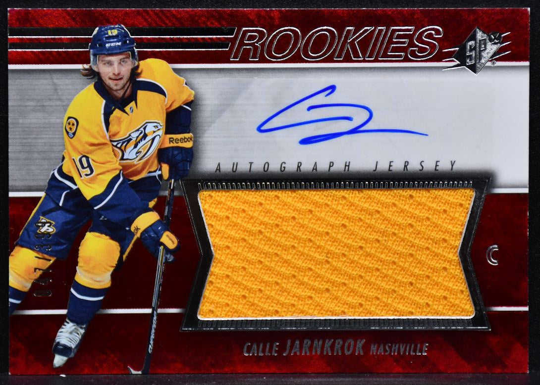 2014-15 SPx Rookie Auto Jersey Calle Jarnkrok 147 RC Auto 047/399 Jersey 4129