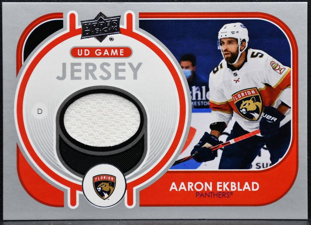2021-22 UD Series 1 UD Game Jersey Ekblad Florida Panthers Jersey 7017