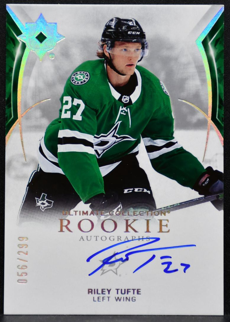 2021-22 UD Ultimate Collection Rookie Auto Riley Tufte RC Auto 056/299 6303