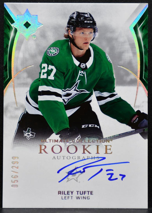 2021-22 UD Ultimate Collection Rookie Auto Riley Tufte RC Auto 056/299 6303