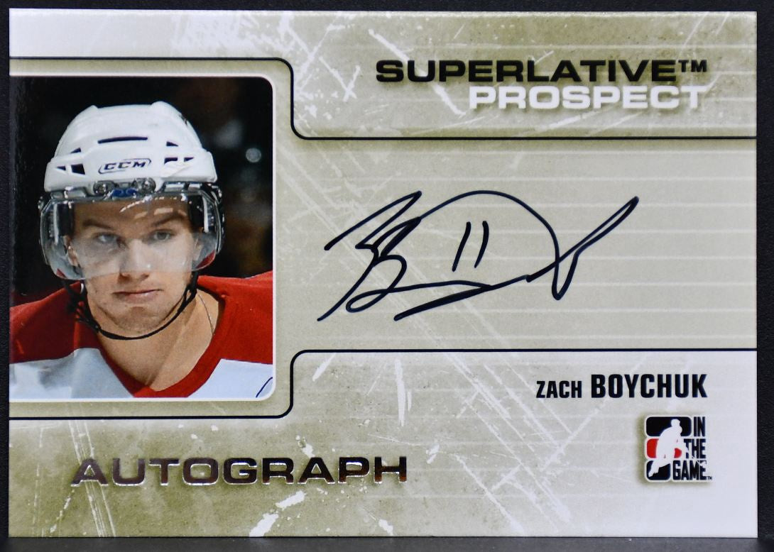 2009-10 ITG Superlative Silver Version Prospect Boychuk PA-ZB Auto 14/40 9673