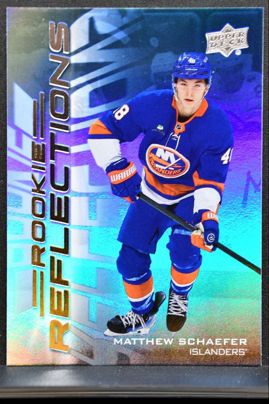 2025-26 UD Extended Series Rookie Reflections Matthew Schaefer Islanders RC 3574