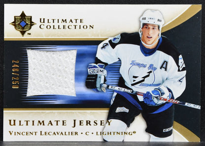 2005-06 UD Ultimate Collection Jerseys Vincent Lecavalier Lightning Jersey 2556