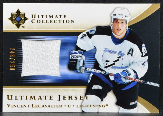 2005-06 UD Ultimate Collection Jerseys Vincent Lecavalier Lightning Jersey 2556