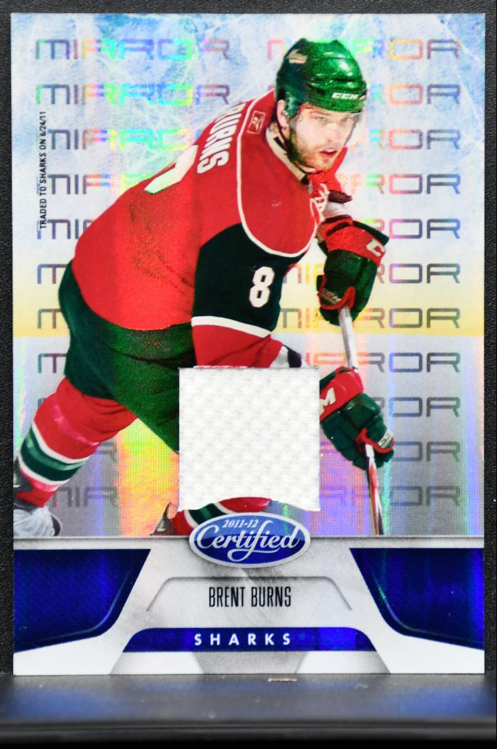 2011-12 Panini Certified Mirror Blue Jersey Brent Burns /99 Jersey 1916