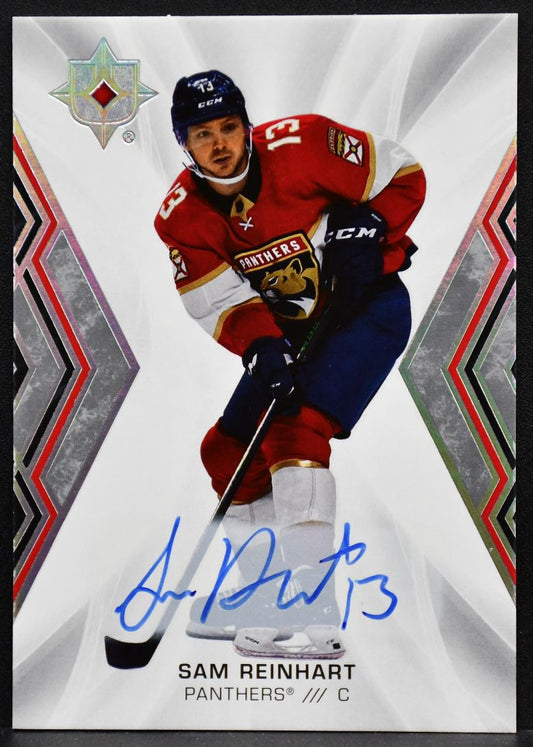 2021-22 UD Ultimate Collection Autographs Sam Reinhart 13 Florida Panthers Auto