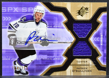2006-07 SPx Rookie Jersey Auto Patrick O'Sullivan 188 Kings RC Auto 714/799 5869