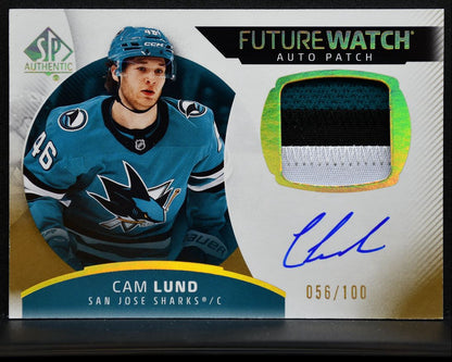 2025-26 SP Authentic Future Watch Auto Patch Lund RC Auto 056/100 Patch 1839
