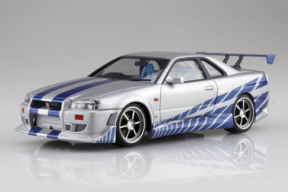 Aoshima 1/24 Movie Mecha #WS-02 1/24 Fast & Furious R34 SKYLINE GT-R