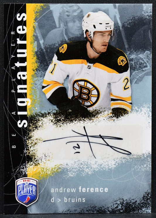 2007-08 Upper Deck Be a Player Signatures Andrew Ference S-AF Auto 4457