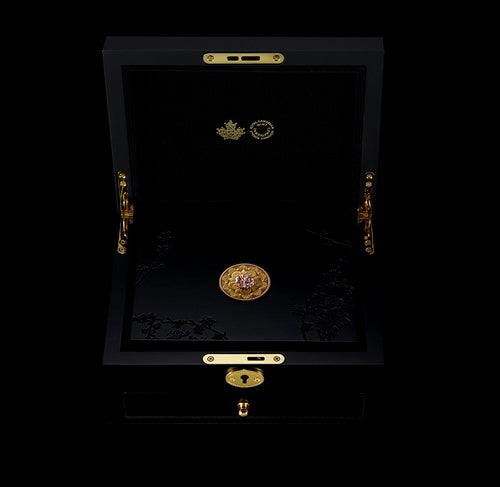 1 oz. Pure Gold Pink Diamond Coin – Treasure - Lucky Number (204551)