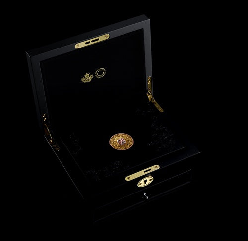 1 oz. Pure Gold Pink Diamond Coin – Treasure - Lucky Number (204551)