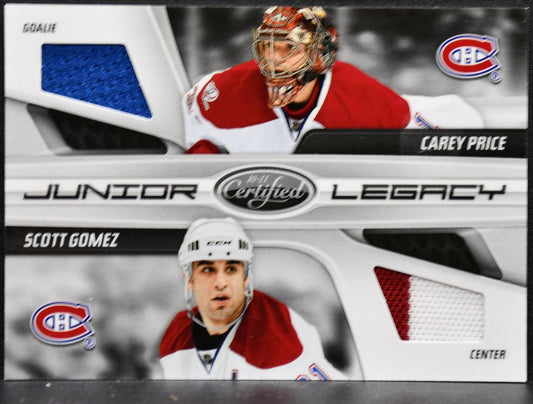 2010-11 Panini Certified Junior Legacy Combos Price/Gomez /250 Jersey 9493