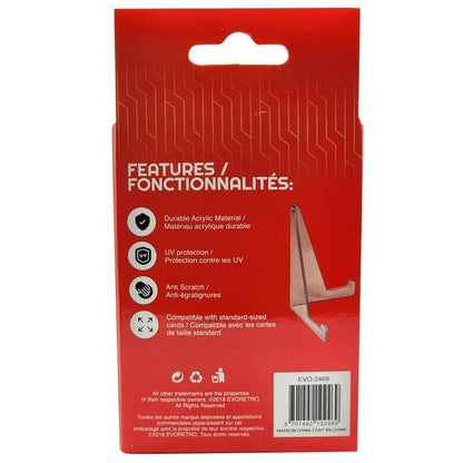 EVORETRO Card Display Stand - 35-260PT Clear Durable Game Card Stand