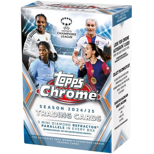 2024-25 Topps Chrome UEFA Womens Champions League Value Box