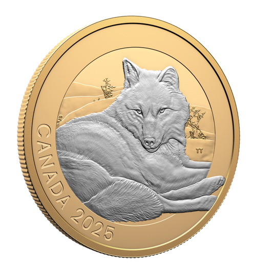 2025 $20 38mm 9999Ag - Animal Portraits: Grey  Wolf