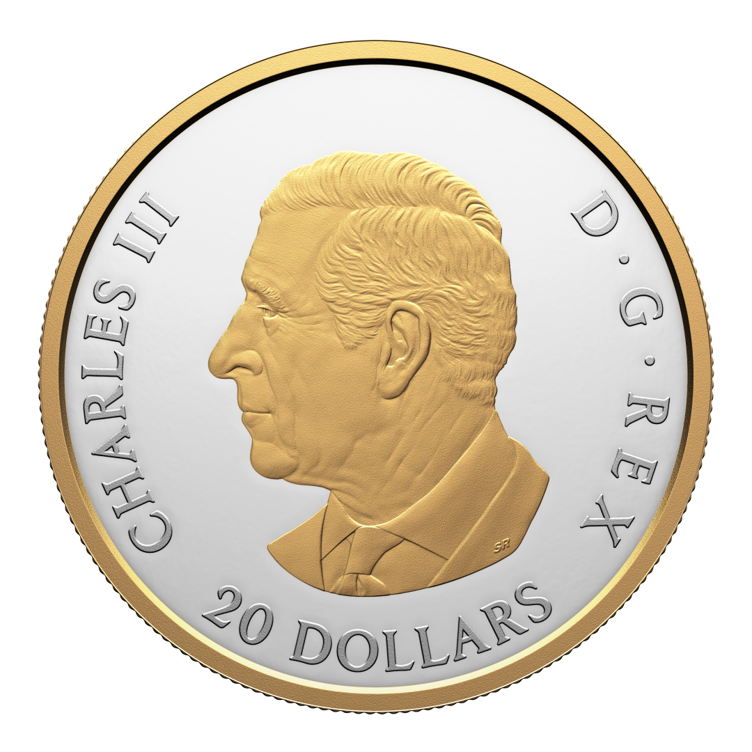 2025 $20 38mm 9999Ag - Animal Portraits: Grey  Wolf