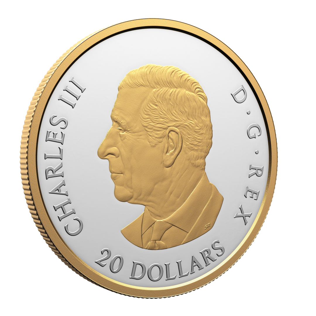 2025 $20 38mm 9999Ag - Animal Portraits: Grey  Wolf