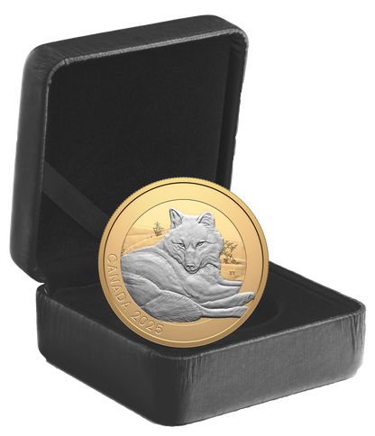 2025 $20 38mm 9999Ag - Animal Portraits: Grey  Wolf