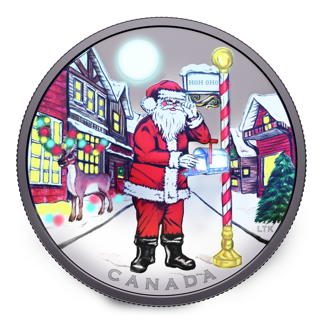 2025 $20 1oz 9999Ag Holiday Coin - Dear Santa