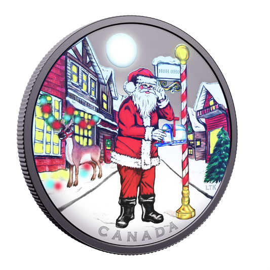 2025 $20 1oz 9999Ag Holiday Coin - Dear Santa