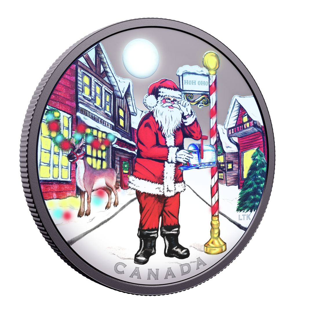2025 $20 1oz 9999Ag Holiday Coin - Dear Santa