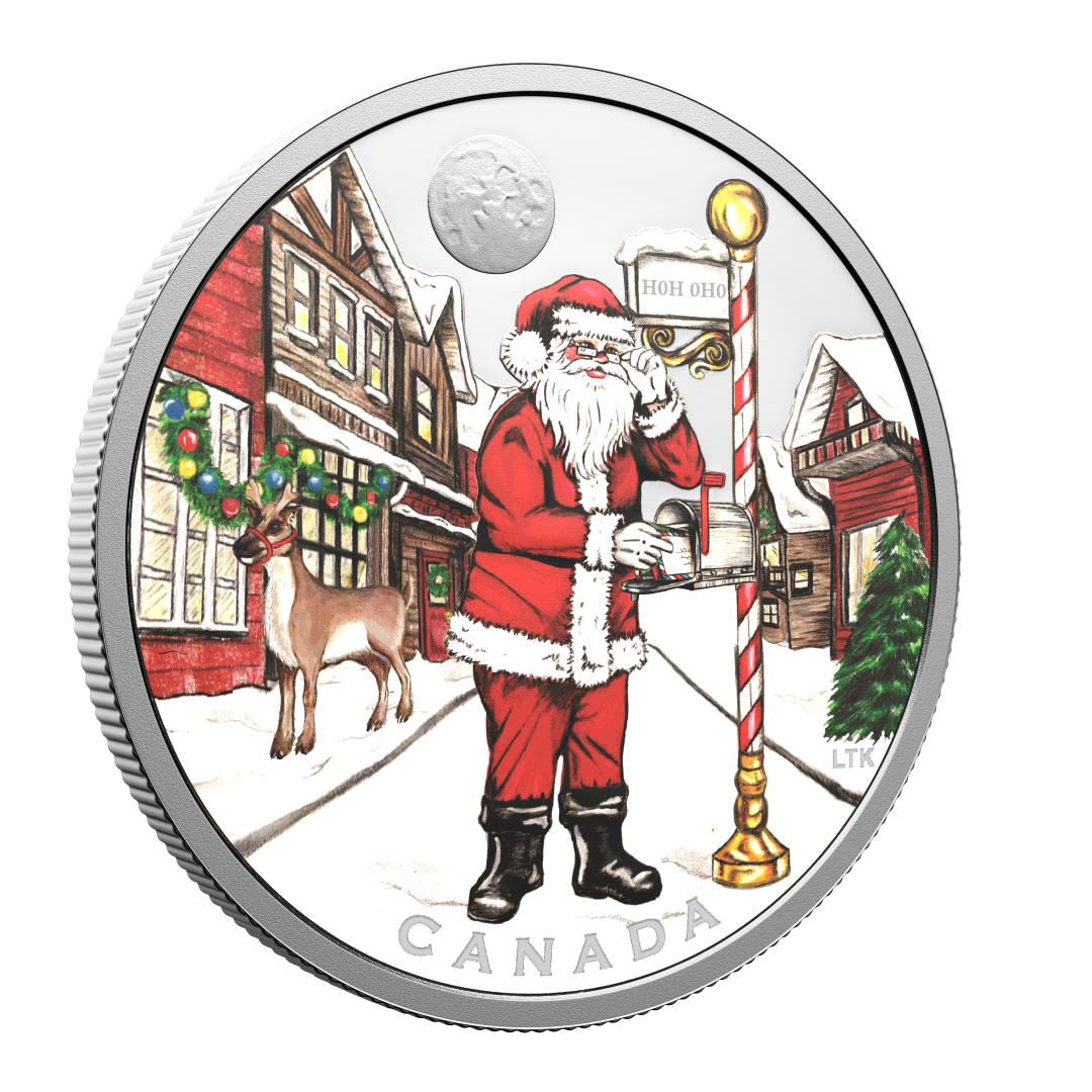 2025 $20 1oz 9999Ag Holiday Coin - Dear Santa