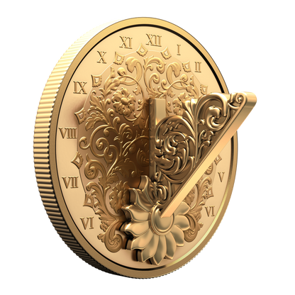 2025 $20 38mm 9999Ag - The Gilded Sundial  (Au plated)